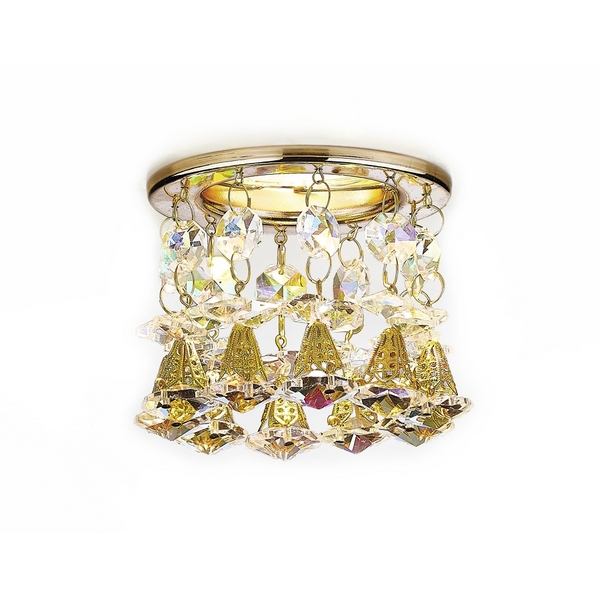 

Встраиваемый светильник K2233 G/PR Ambrella Хрусталь С Подвесами, Золото, Хрусталь С Подвесами K2233 G/PR