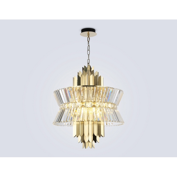 

Подвесная люстра с хрусталем Ambrella High Light LH41017, Латунь, High Light LH41017