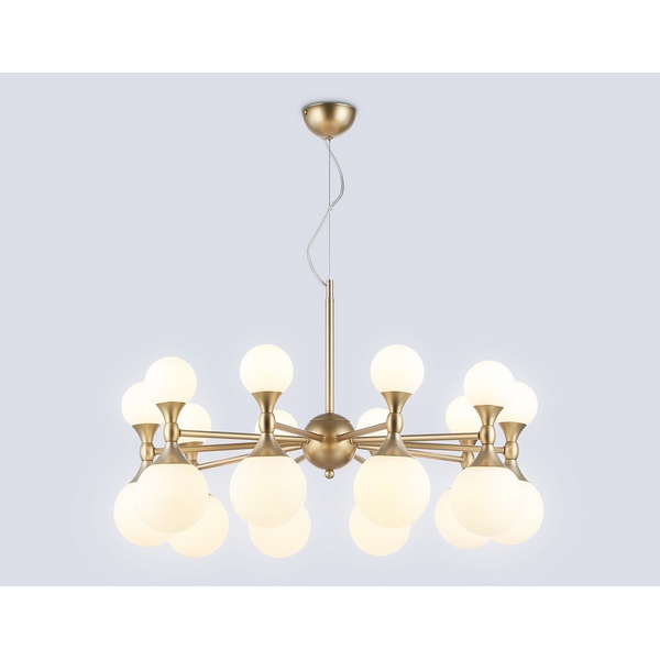 

Подвесная люстра для гостиной со стеклянными плафонами Ambrella High Light LH51051 (плафоны шарики), Белый, High Light LH51051