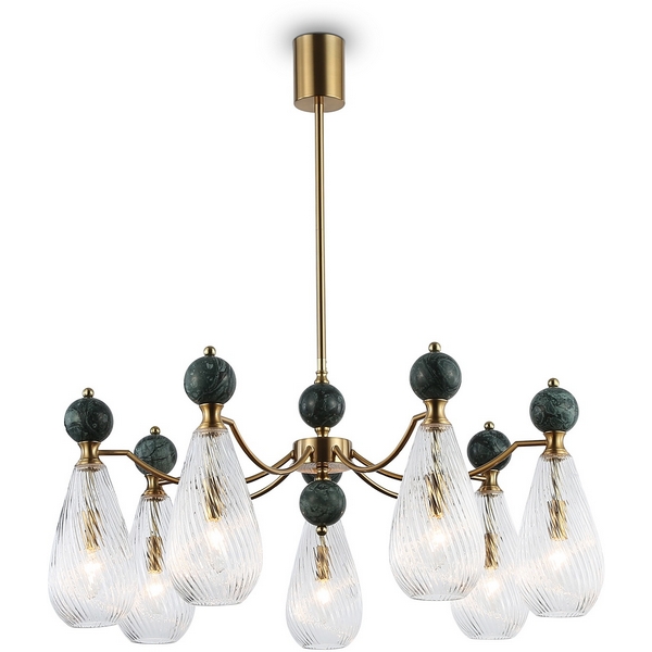Изображение товара Потолочная люстра Ambrella Modern LH53293 с мрамором и стеклянными плафонами Изображение товара Потолочная люстра Ambrella Modern LH53293 с мрамором и стеклянными плафонами