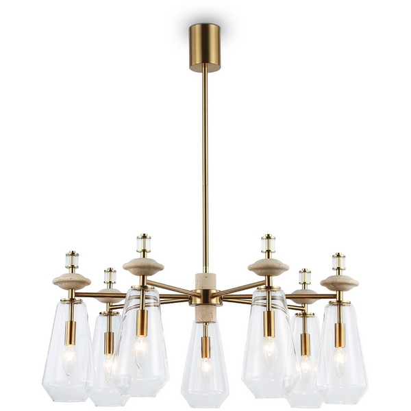 Изображение товара Потолочная люстра Ambrella LH53306 Модерн с травертином 7xE14