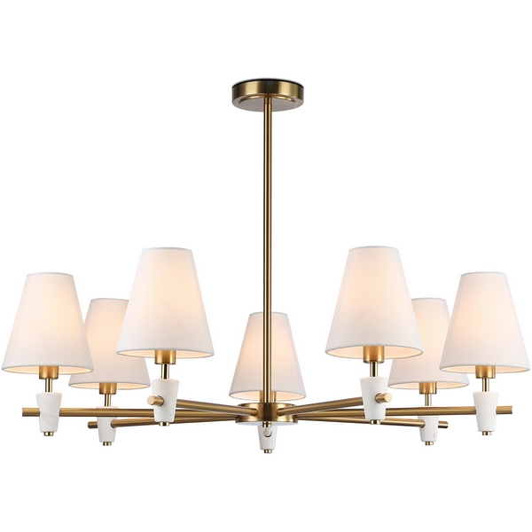 Изображение товара Потолочная люстра Ambrella Ceramo Classic LH75045 с тканевыми абажурами Изображение товара Потолочная люстра Ambrella Ceramo Classic LH75045 с тканевыми абажурами