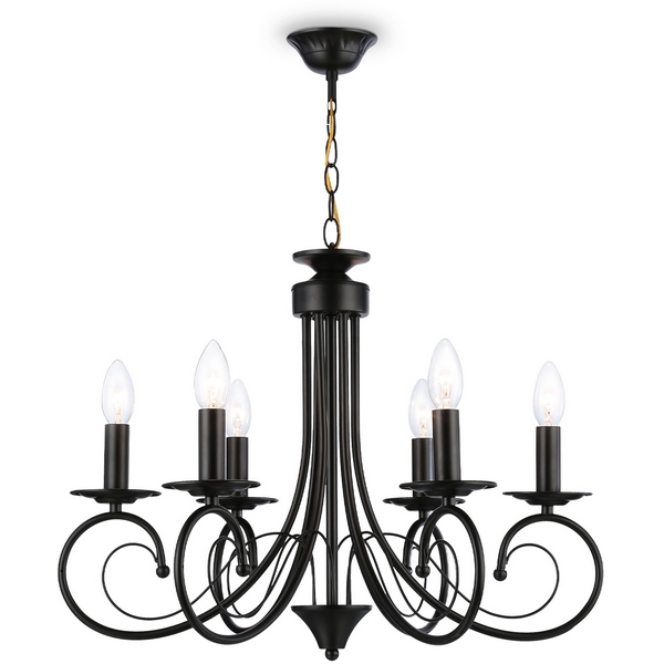 

Подвесная люстра Ambrella TRADITIONAL TR9612, Черный, TRADITIONAL TR9612