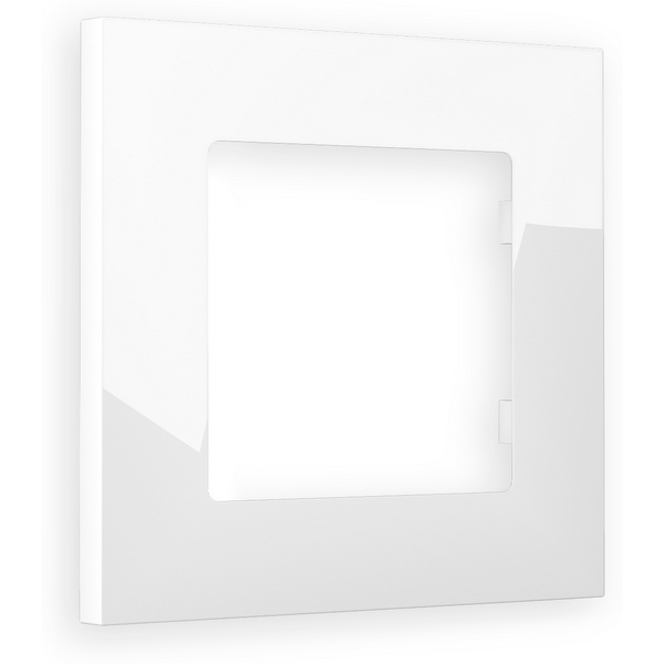 Изображение товара Рамка Ambrella Volt ALFA Qubi Белый глянец 1-ая AF250101