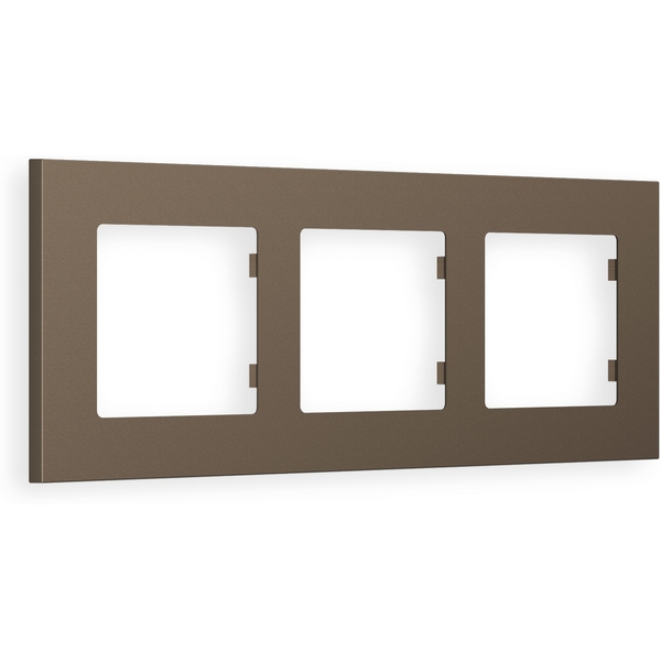 

Рамка Ambrella Volt ALFA Qubi (Темная бронза матовый) 3-ая AF250633, Alfa AF250633