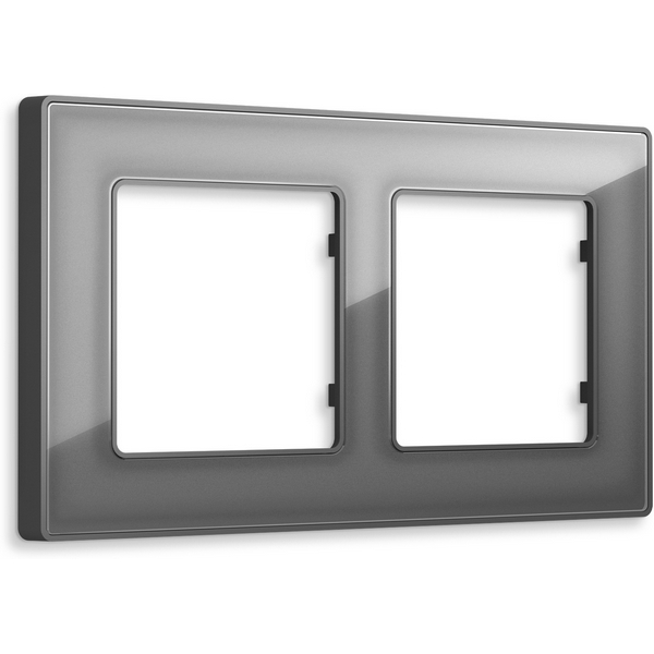 

Рамка Ambrella Volt ALFA Arctic (Антрацит серый Стекло органическое) 2-ая AF580652, Alfa AF580652