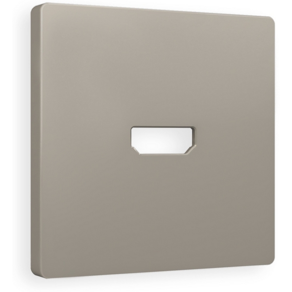 

Лицевая панель Ambrella Volt ALFA (Серо-бежевый матовый) для HDMI розетки QUANT AP3740, Серый, Quant AP3740