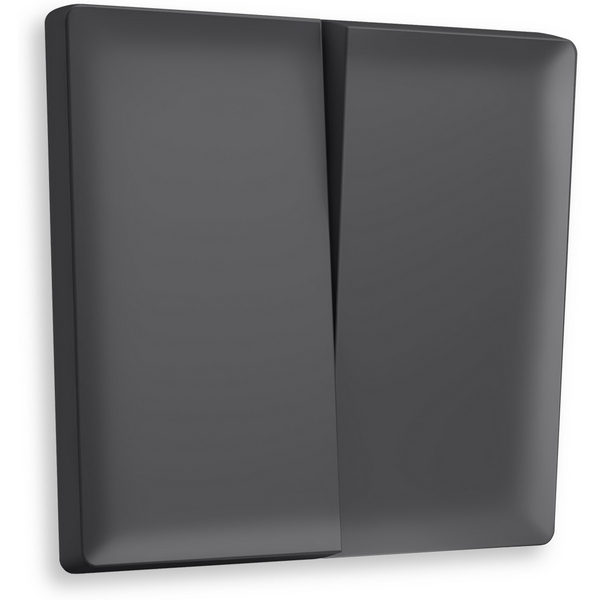 

Лицевая панель Ambrella Volt ALFA (Графит Мягкое касание) для 2-клавишных выключателей QUANT AP9030, Графитовый, Quant AP9030