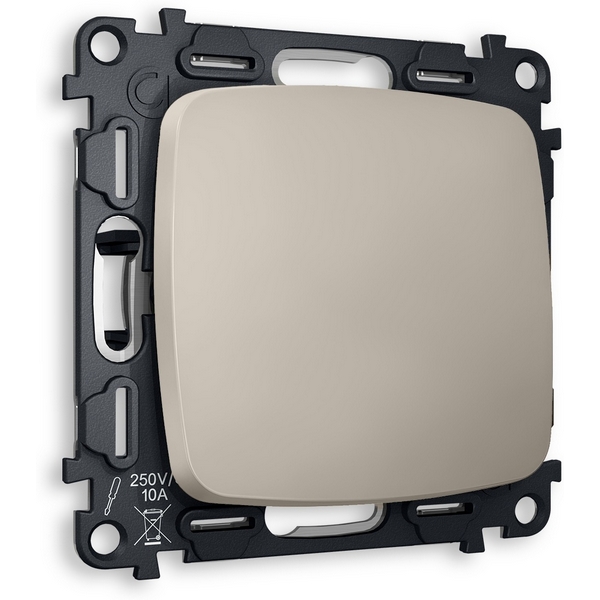 

Комплект механизма встраиваемый Ambrella Volt 1-клавишного выключателя OMEGA MO361010 Серо-бежевый матовый QUANT, Серый, Quant MO361010