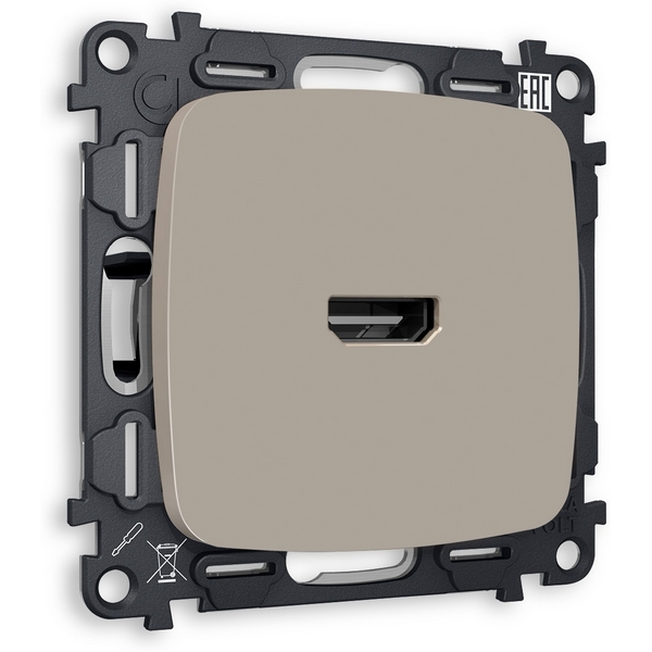 

Комплект механизма встраиваемый Ambrella Volt розетки HDMI 2.0 OMEGA MO374010 Серо-бежевый матовый 40V/500MO 2.0GHz 5-18Gbit/s QUANT, Серый, Quant MO374010