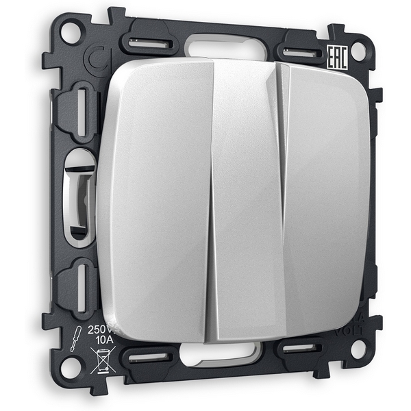 

Комплект механизма встраиваемый Ambrella Volt 3-клавишного выключателя OMEGA MO405010 Серебро глянец QUANT, Quant MO405010