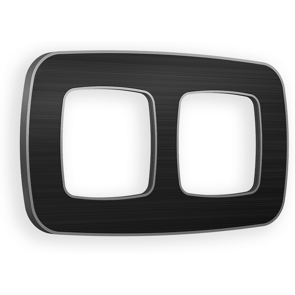 

Рамка Ambrella Volt OMEGA Coint (Черный Стекло органическое/Сталь) 2-ая OF640532, Черный;серый, Omega OF640532