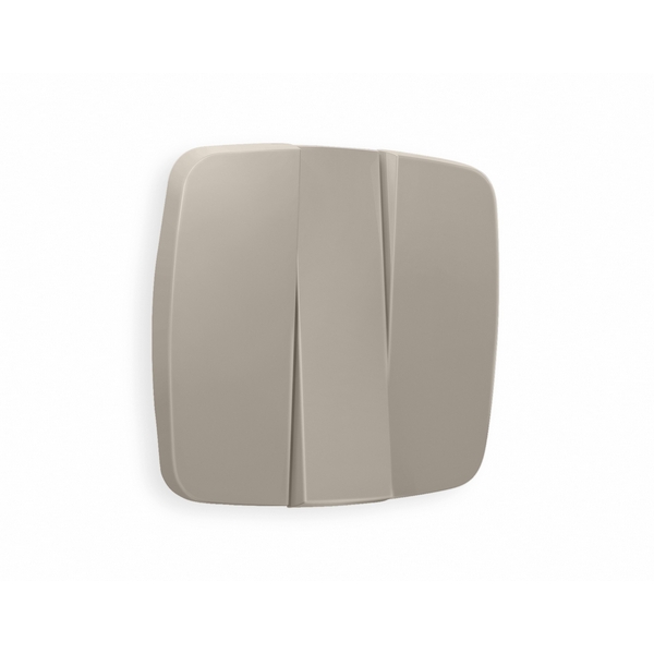 

Лицевая панель Ambrella Volt OMEGA (Серо-бежевый матовый) для 3-кл выключателей QUANT OP3650, Серый, Quant OP3650