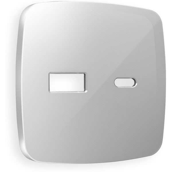 

Лицевая панель Ambrella Volt OMEGA (Серебро глянец) для розетки 2USB тип A+C QUANT OP4110, Quant OP4110