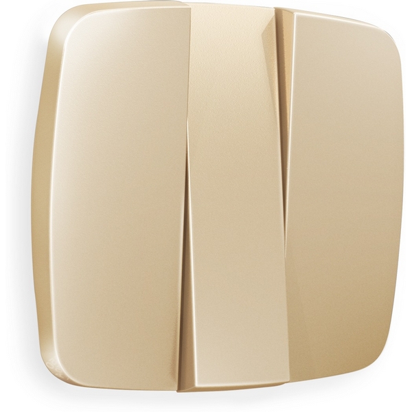 

Лицевая панель Ambrella Volt OMEGA (Шампань) для 3-клавишных выключателей QUANT OP6050, Quant OP6050