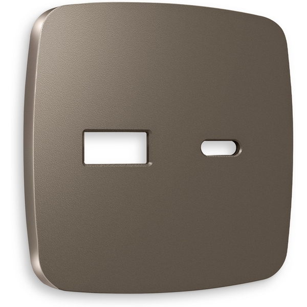 

Лицевая панель Ambrella Volt OMEGA (Темная бронза матовый) для розетки 2USB тип A+C QUANT OP6410, Quant OP6410