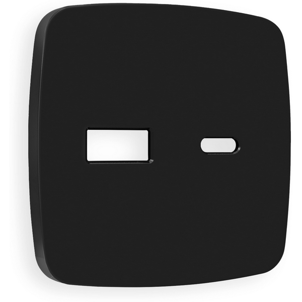 

Лицевая панель Ambrella Volt OMEGA (Черный матовый) для розетки 2USB тип A+C QUANT OP8110, Quant OP8110