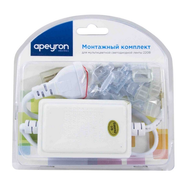 Изображение товара Комплект монтажный для RGB светодиодной ленты 220В IP44 Apeyron 04-12 Изображение товара Комплект монтажный для RGB светодиодной ленты 220В IP44 Apeyron 04-12