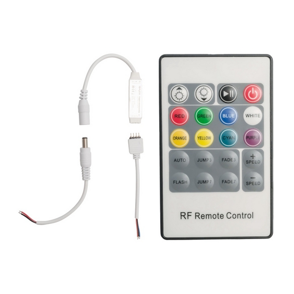 

Мини-контроллер RGB 12/24В, 72/144Вт, 3 канала*2 А, RF, пульт кнопочный (без батареек) Apeyron 04-18, 04-18