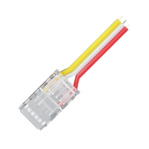 

Коннектор прокалывающий 3 pin, для подключения CCT LED ленты 8мм, тип COB, IP20 длина провода 150мм, Apeyron 09-116, 09-116