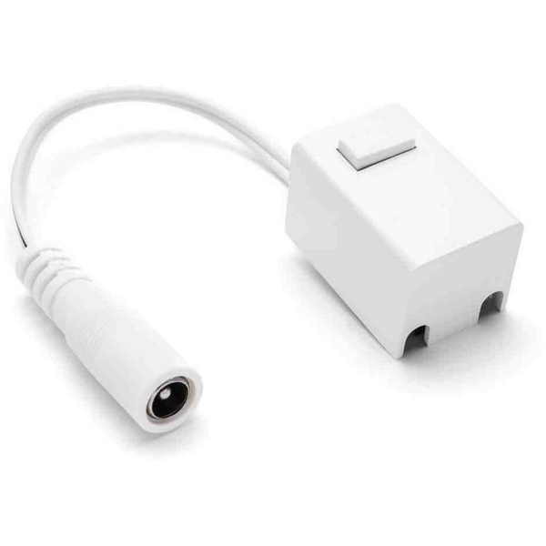 Изображение товара Коннектор с выключателем Apeyron 24V для модульных светильников, белый, IP20