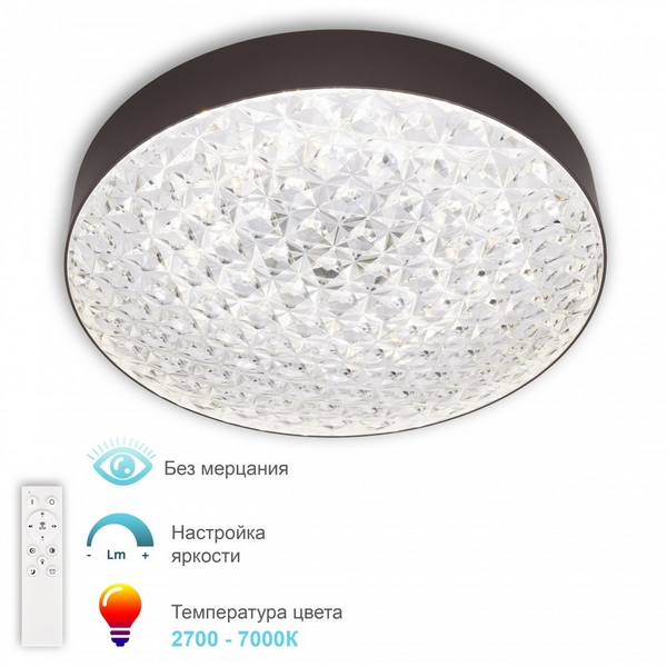

Потолочный светильник светодиодный с ПДУ APL LED Turin 3306.B236-450 Coffee, Коричневый, Turin 3306.B236-450 Coffee