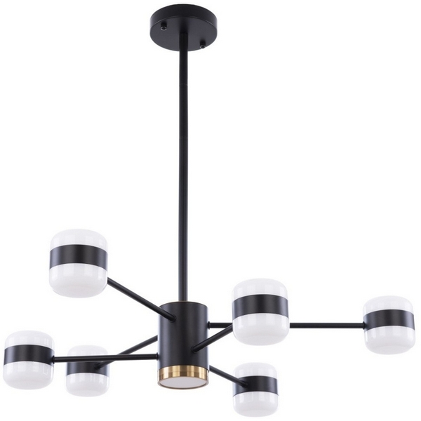 

Потолочная люстра на штанге светодиодные APL LED Ferrara 3307.6296-6 Black, Белый, Ferrara 3307.6296-6 Black