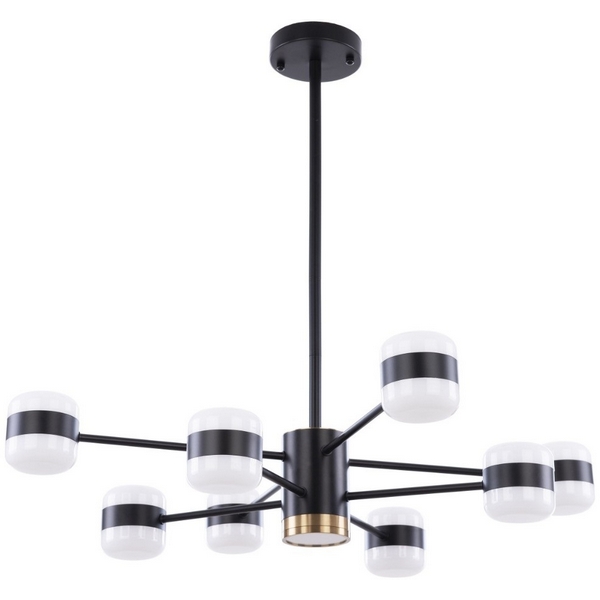 

Потолочная люстра на штанге светодиодные APL LED Ferrara 3307.6296-8 Black, Белый, Ferrara 3307.6296-8 Black