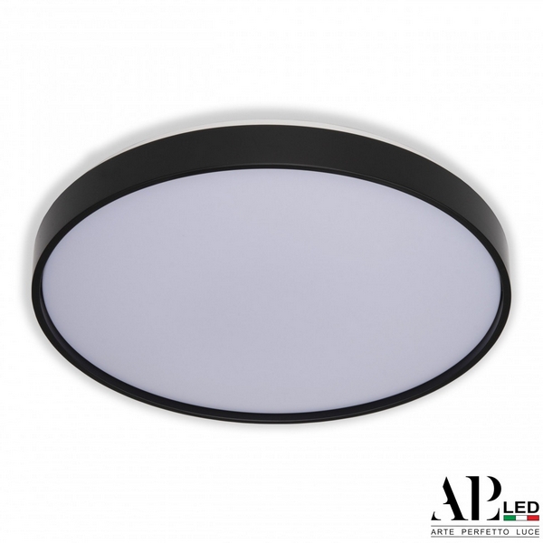 

Потолочный светильник круглый светодиодный APL LED Toscana 3315.XM302-1-374/24W/4K Black TD, Черно-белый, Toscana 3315.XM302-1-374/24W/4K Black TD
