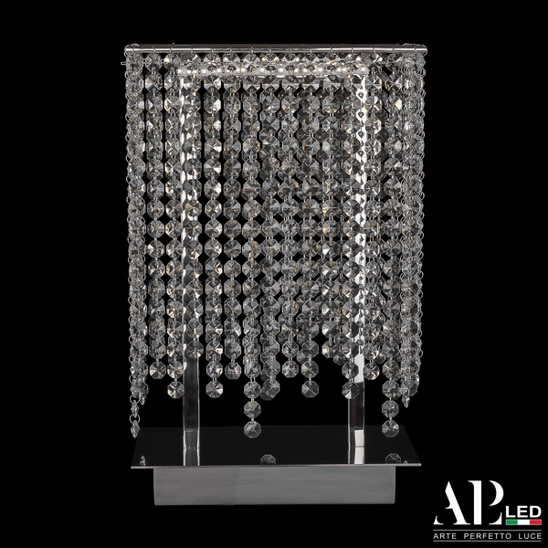 

Настольная лампа хрустальная светодиодная APL LED Rimini S500.L1.25.B.4000, Прозрачный, Rimini S500.L1.25.B.4000