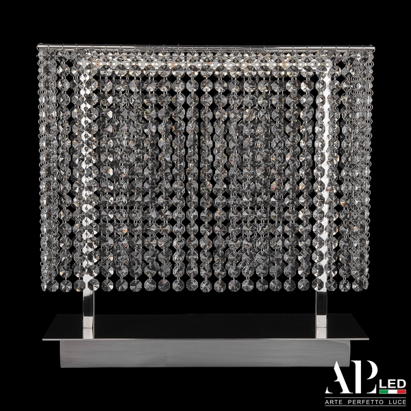 

Настольная лампа хрустальная светодиодная APL LED Rimini S500.L1.40.A.3000, Прозрачный, Rimini S500.L1.40.A.3000