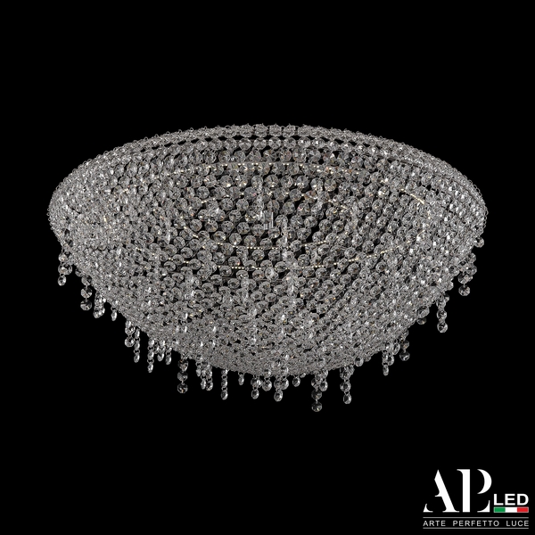 

Подвесная/потолочная люстра хрустальная светодиодная APL LED Rimini S501.0.60.D.3000, Прозрачный, Rimini S501.0.60.D.3000