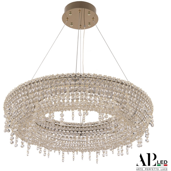 

Подвесная люстра светодиодная APL LED Rimini S502.0.60.B.4000.Gold, Прозрачный;золото, Rimini S502.0.60.B.4000.Gold