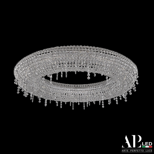 

Подвесная/потолочная люстра хрустальная светодиодная APL LED Rimini S502.0.80.B.3000, Прозрачный, Rimini S502.0.80.B.3000