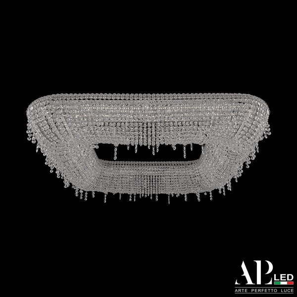 

Подвесная люстра светодиодная APL LED Rimini S504.0.100.B.3000.Clear.801.888, Прозрачный;никель, Rimini S504.0.100.B.3000.Clear.801.888
