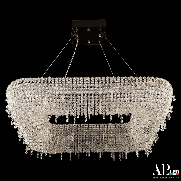 

Подвесная люстра светодиодная APL LED Rimini S504.0.80.B.4000.Gold, Прозрачный;золото, Rimini S504.0.80.B.4000.Gold