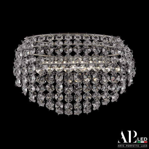 

Подвесная/потолочная люстра хрустальная светодиодная APL LED Rimini S505.0.22.A.3000, Прозрачный, Rimini S505.0.22.A.3000