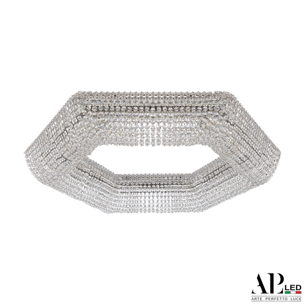 

Подвесная/потолочная люстра хрустальная светодиодная APL LED Rimini S506.0.80.A.3000, Прозрачный, Rimini S506.0.80.A.3000