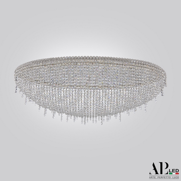 

Подвесная/потолочная люстра хрустальная светодиодная APL LED Rimini S508.0.100.B.3000, Прозрачный, Rimini S508.0.100.B.3000