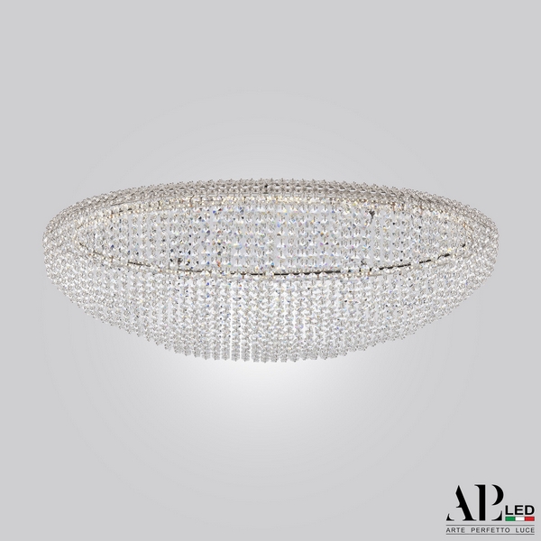 

Подвесная/потолочная люстра хрустальная светодиодная APL LED Rimini S508.0.80.A.3000, Прозрачный, Rimini S508.0.80.A.3000