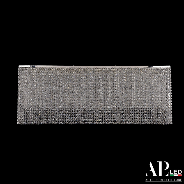 

Подвесная/потолочная люстра хрустальная светодиодная APL LED Rimini S512.0.100.A.3000, Прозрачный, Rimini S512.0.100.A.3000