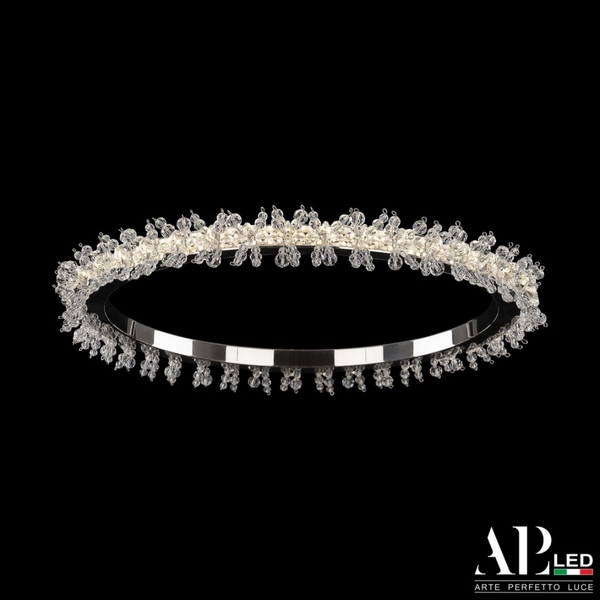 

Подвесная/потолочная хрустальная люстра светодиодная APL LED Rimini S516.0.33.A.3000, Никель, Rimini S516.0.33.A.3000