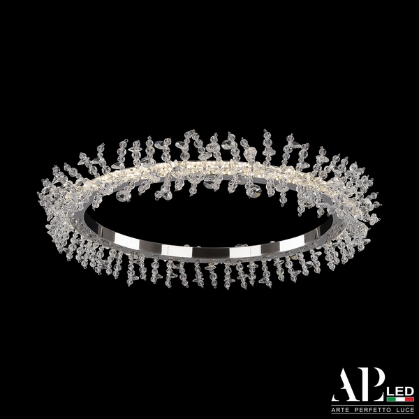 

Подвесная люстра светодиодная APL LED Rimini S516.0.33.B.4000, Прозрачный;никель, Rimini S516.0.33.B.4000