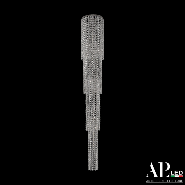 

Подвесная/потолочная люстра хрустальная светодиодная APL LED Rimini S520.0.22-145.A.3000, Прозрачный, Rimini S520.0.22-145.A.3000