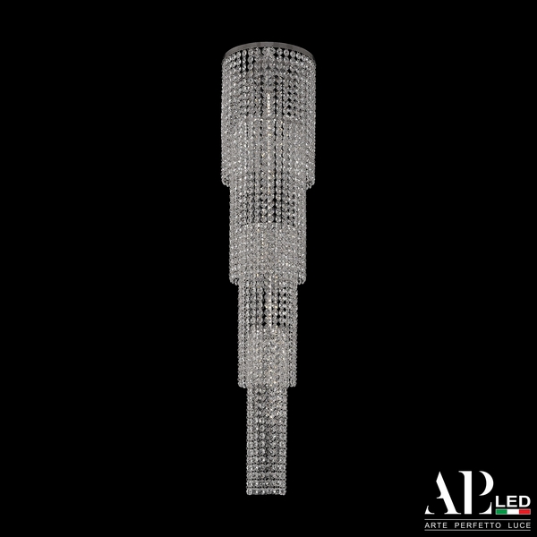 

Подвесная/потолочная люстра хрустальная светодиодная APL LED Rimini S520.0.25-100.A.3000, Прозрачный, Rimini S520.0.25-100.A.3000