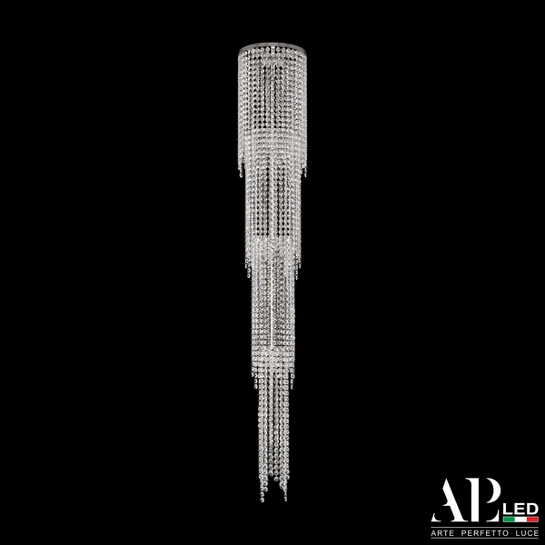 

Подвесная/потолочная люстра хрустальная светодиодная APL LED Rimini S520.0.25-150.B.3000, Прозрачный, Rimini S520.0.25-150.B.3000