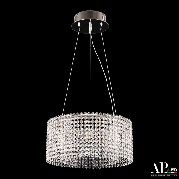 

Подвесная люстра хрусталь светодиодная APL LED Sicilia SH02.40.A.Ni.4000, Прозрачный;никель, Sicilia SH02.40.A.Ni.4000