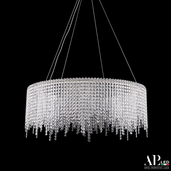 

Подвесная люстра хрусталь светодиодная APL LED Sicilia SH02.73.B.Ni.4000, Прозрачный;никель, Sicilia SH02.73.B.Ni.4000