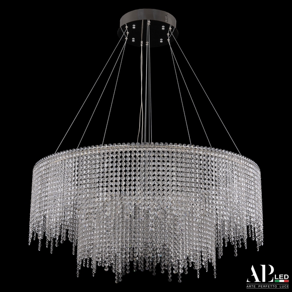 

Подвесная люстра хрусталь светодиодная APL LED Sicilia SH02.93.2D.B.Ni.4000, Прозрачный;никель, Sicilia SH02.93.2D.B.Ni.4000