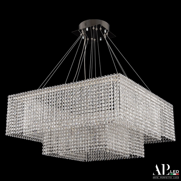 

Подвесная люстра хрусталь светодиодная APL LED Sicilia SH04.71.2D.A.Ni.4000, Прозрачный;никель, Sicilia SH04.71.2D.A.Ni.4000